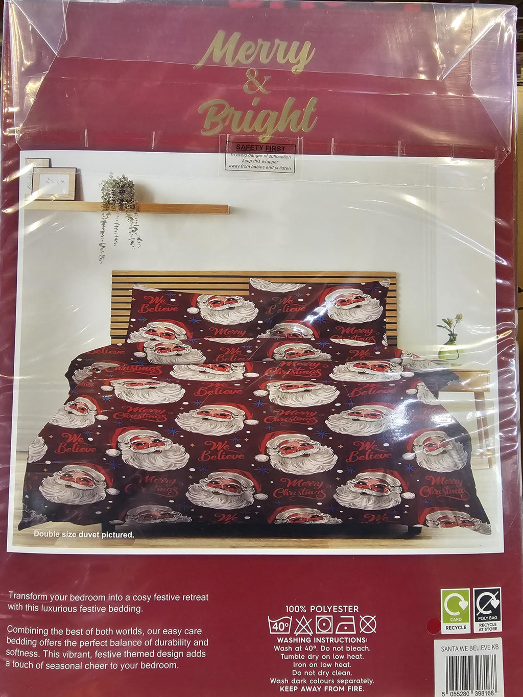 Santa We Believe Duvet Set