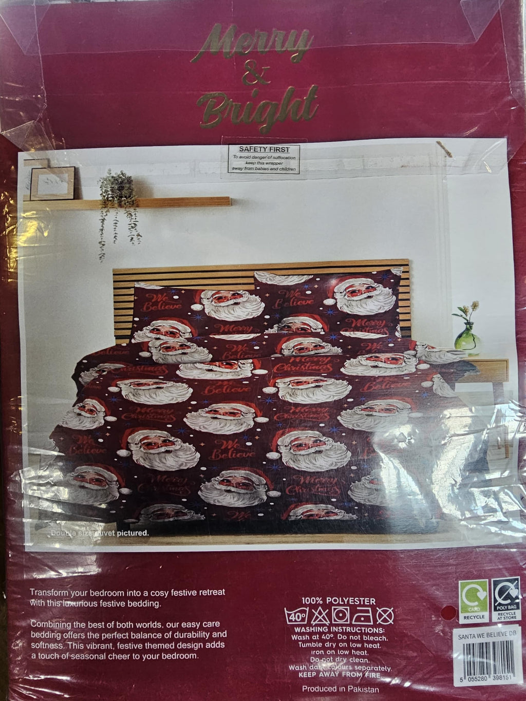 Santa We Believe Duvet Set