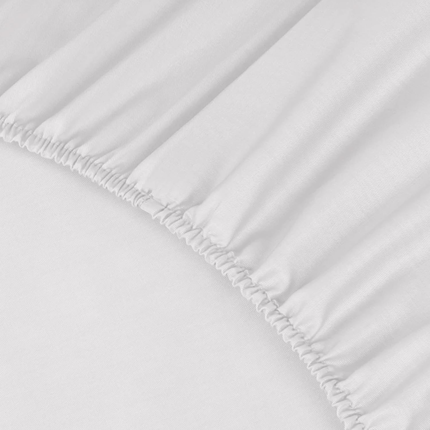 Percale Cotton Deep Fitted Sheet - Extra Deep 32cm Pocket Design