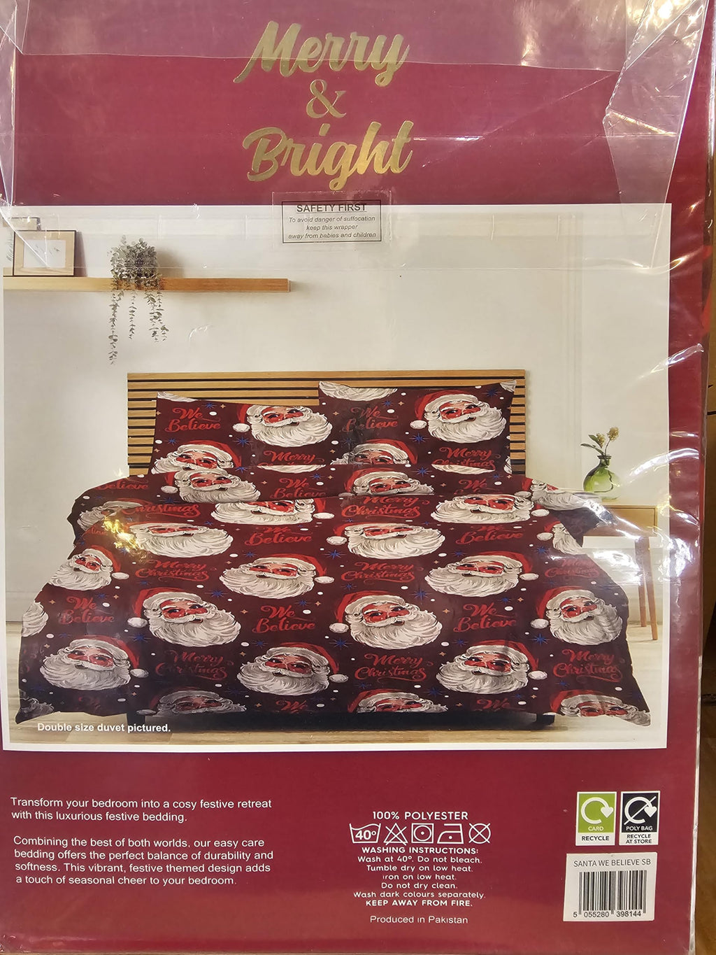 Santa We Believe Duvet Set