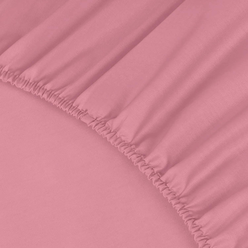 Percale Cotton Deep Fitted Sheet - Extra Deep 32cm Pocket Design