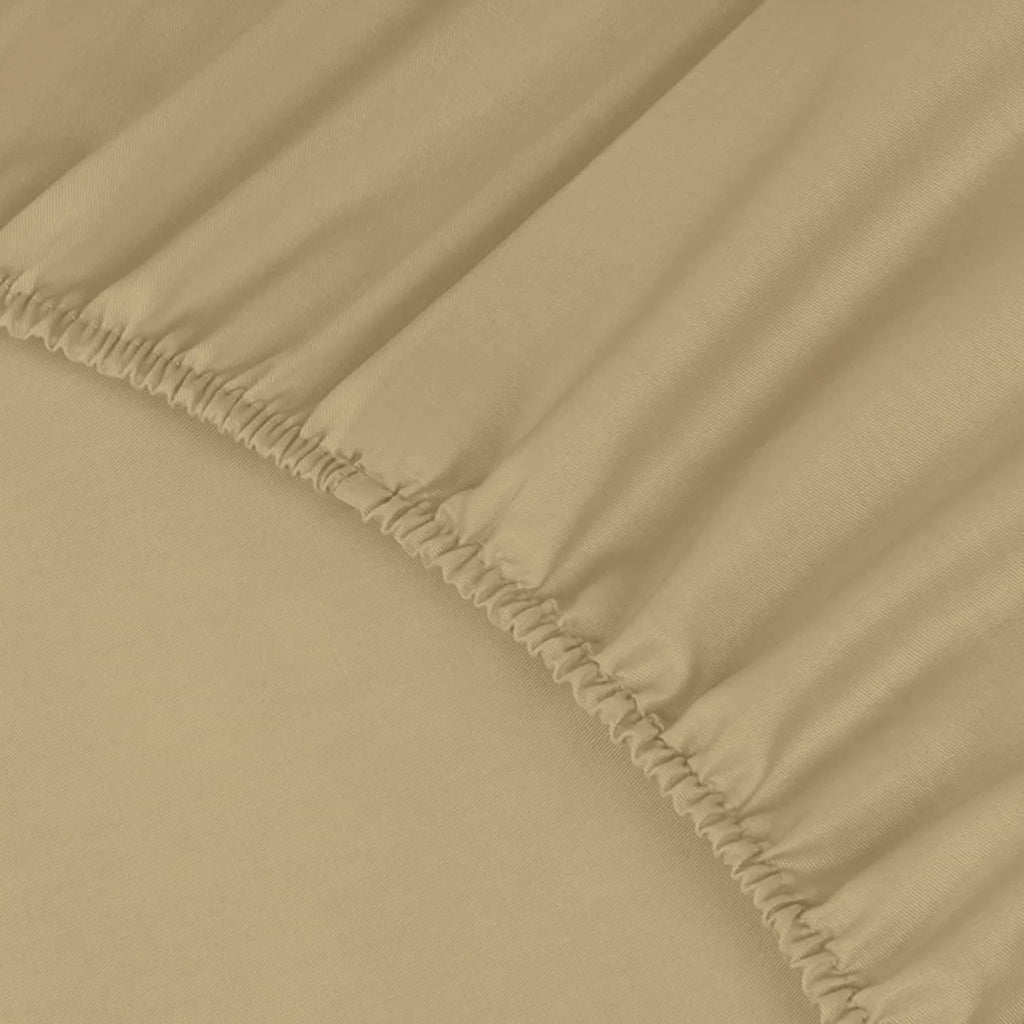 Percale Cotton Deep Fitted Sheet - Extra Deep 32cm Pocket Design