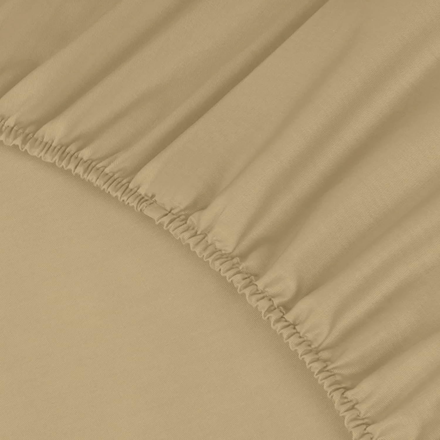 Percale Cotton Deep Fitted Sheet - Extra Deep 32cm Pocket Design