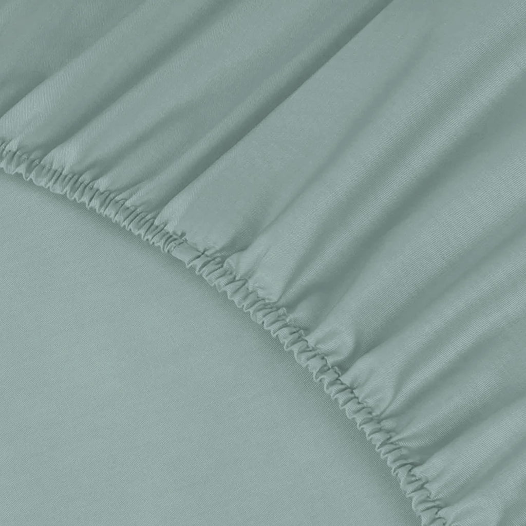 Percale Cotton Deep Fitted Sheet - Extra Deep 32cm Pocket Design