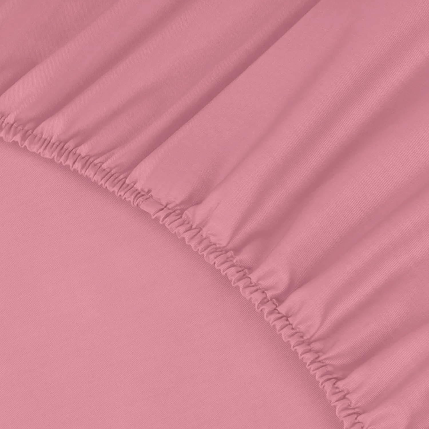 Percale Cotton Deep Fitted Sheet - Extra Deep 32cm Pocket Design